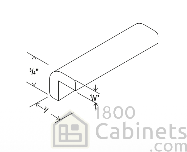 Sage Breeze - Outside Corner Moulding - 96"W x 3/4"H x 3/4"D