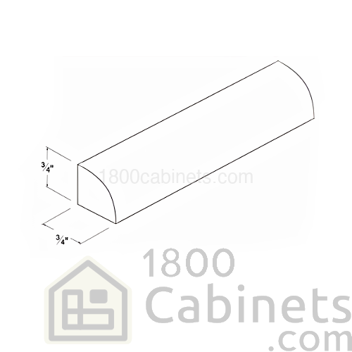 Oak Shade - Quarter Round Shoe Molding - 3/4"H X 3/4"D X 96"W