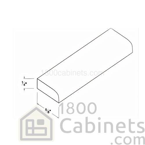 High Glossy Gray - Scribe Molding - 3/4"W X 96"H X 1/4"D