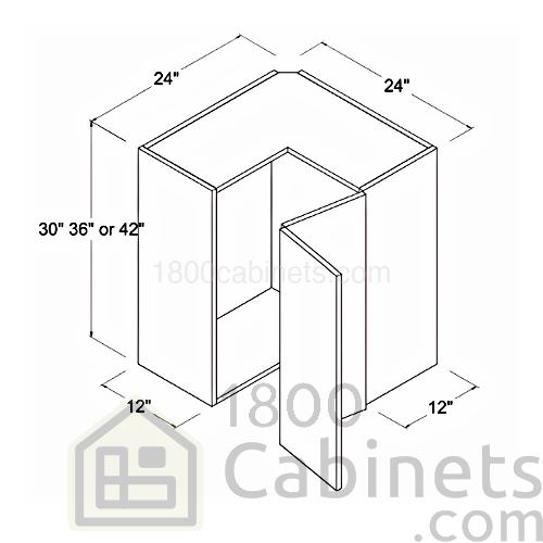 Matt Ivory - Wall Easy Reach - 24"W X 30"H X 12"D - Double Doors - 2 Shelves