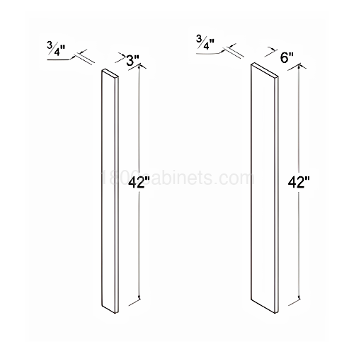 Matt Ivory - Filler - 3"W X 42"H X 3/4"D