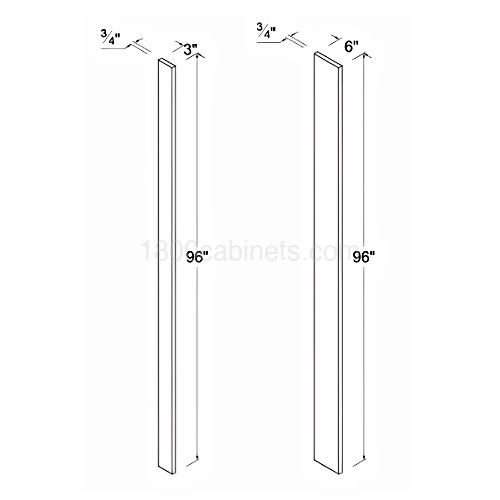 Matt Ivory - Tall Filler - 6"W X 96"H X 3/4"D