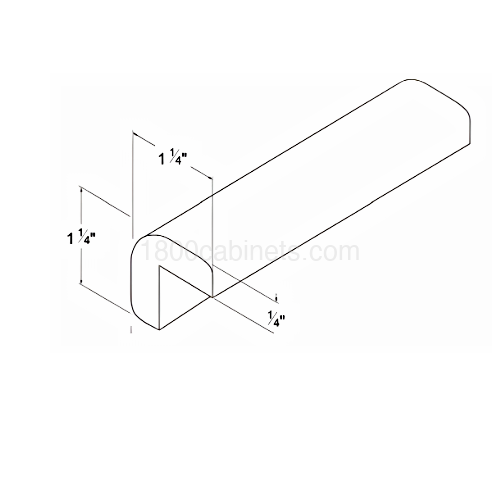 Matt Ivory - Outside Corner Molding - 1 1/4"W X 1 1/4"D X 96"H