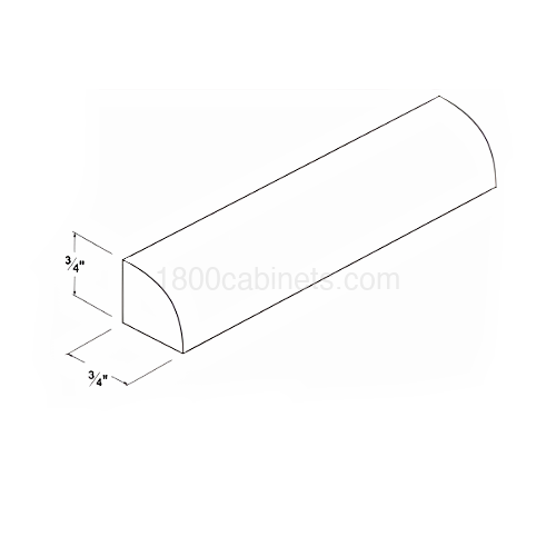Matt Ivory - Quarter Round Shoe Molding - 3/4"H X 3/4"D X 96"W