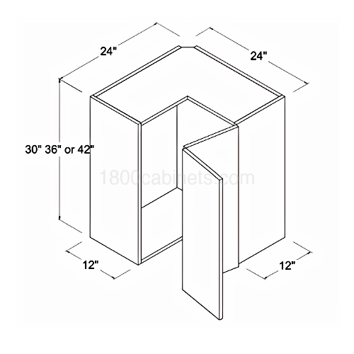 Matt Ivory - Wall Easy Reach - 24"W X 30"H X 12"D - Double Doors - 2 Shelves