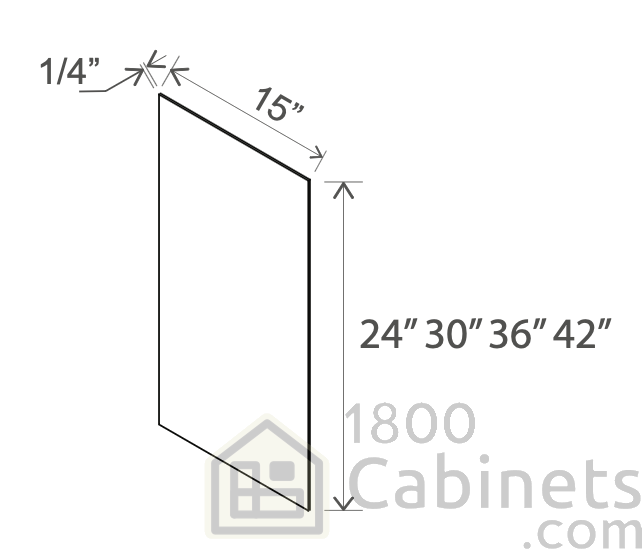 Slim Iron Black - Wall Skin Panel - 15"W x 30"H x 1/4"D