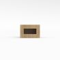 Slim White Oak - Wall Glass Door Cabinet - 18"W x 12"H x 12"D - Single Door