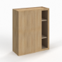 Slim White Oak - Wall Blind Corner Cabinet - 27"W x 42"H x 12"D - Single Door - 3 Shelves