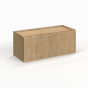 Slim White Oak - Wall Cabinet - 30"W x 12"H x 12"D - Double Doors