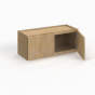 Slim White Oak - Wall Cabinet - 30"W x 12"H x 12"D - Double Doors