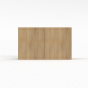 Slim White Oak - Wall Cabinet - 36"W x 18"H x 12"D - Double Doors