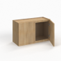 Slim White Oak - Wall Cabinet - 30"W x 18"H x 12"D - Double Doors
