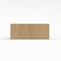 Slim White Oak - Wall Refrigerator Cabinet - 30"W x 15"H x 24"D - Double Doors