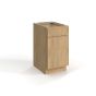 Slim White Oak - Base Waste Basket - 18"W x 34 1/2"H x 24"D