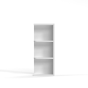 Shaker White - Wall End Shelf - 6"W x 42"H x 12"D - 4 Shelves