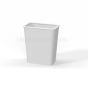 35 QT silver waste bin