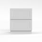 Shaker White - 2-Drawer Base Cabinet - 30"W x 34-1/2"H x 24"D - 2 Drawers