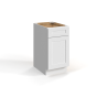 Shaker White - Two Drawer Base Cabinet - 18"W x 29-1/2"H x 21"D