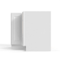 Shaker White - Easy Reach Base Cabinet - 33"W x 34-1/2"H - Single Door