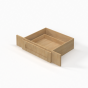 Slim White Oak - Knee Drawer - 36"W x 7"H x 21"D
