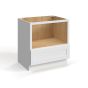 Shaker White - Microwave Base Cabinet - 30"W x 34-1/2"H x 24"D - 1 Drawer