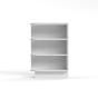 Shaker White - Base End Shelf Cabinet - 12"W x 34-1/2"H x 24"D