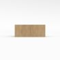 Slim White Oak - Wall Cabinet - 30"W x 12"H x 12"D - Double Doors