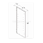 Matt Ivory - Finished Side panel for 30"H Wall cabinets - 11 7/8"D X 30"H X 3/4"W