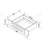 Rustic Wood - Knee Drawer - 36"W x 7"H x 21"D
