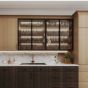 Midnight Glass - Wall Cabinet - 15"W X 36"H X 12"D - Single Door - 2 Shelves