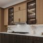 Midnight Glass - Wall Cabinet - 15"W X 36"H X 12"D - Single Door - 2 Shelves