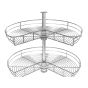 Chrome tray fit ERB36