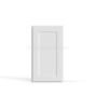 Shaker White - Angle Wall Cabinet - 12"W x 30"H x 12"D - Single Door - 2 Shelves