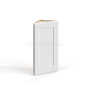 Shaker White - Angle Wall Cabinet - 12"W x 30"H x 12"D - Single Door - 2 Shelves