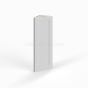 Shaker White - Angle Wall Cabinet - 12"W x 42"H x 12"D - Single Door - 3 Shelves
