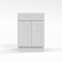 Shaker White - Base Cabinet - 24"W x 34-1/2"H x 24"D - Double Doors, 1 Drawer, 1 Shelf