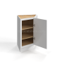 Shaker White - Base End Cabinet - 24"W x 34-1/2"H x 24"D - Double Doors