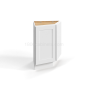 Shaker White - Base End Cabinet - 24"W x 34-1/2"H x 24"D - Double Doors