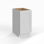 Shaker White - Base Cabinet - Full Height Door - 12"W x 34-1/2"H x 24"D - Single Door, 1 Shelf