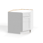 Shaker White - Corner Sink Base - 36"W x 34-1/2"H x 24"D