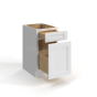 Shaker White - Two Drawer Base Cabinet - 18"W x 29-1/2"H x 21"D