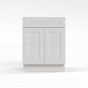 Shaker White - Sink Base - 27"W x 34-1/2"H x 24"D - 1 False Drawer