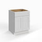 Shaker White - Sink Base - 27"W x 34-1/2"H x 24"D - 1 False Drawer