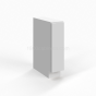 Shaker White - Spice Pull Base Cabinet - 6"W x 34-1/2"H x 24"D