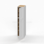 Shaker White - Wall Pantry - 18"W x 84"H x 24"D - Double Doors, 5 Shelves
