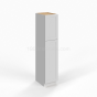 Shaker White - Wall Pantry - 18"W x 84"H x 24"D - Double Doors, 5 Shelves