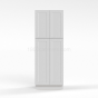 Shaker White - Wall Pantry - 24"W x 84"H x 24"D - 4 Doors, 5 Shelves