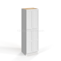Shaker White - Wall Pantry - 30"W x 96"H x 24"D - 4 Doors, 5 Shelves