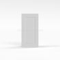 Shaker White - Wall Cabinet - 09"W x 30"H x 12"D - Single Door - 2 Shelves