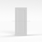 Shaker White - Wall Cabinet - 09"W x 36"H x 12"D - Single Door - 2 Shelves